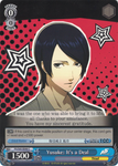 P5/S45-E090 Yusuke: It's a Deal - Persona 5 English Weiss Schwarz Trading Card Game