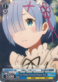 RZ/S46-E090 Two Riding A Ground Dragon, Rem - Re:ZERO -Starting Life in Another World- Vol. 1 English Weiss Schwarz Trading Card Game