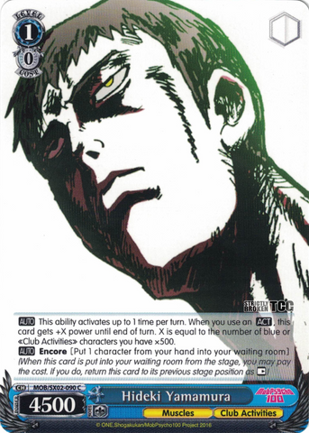 MOB/SX02-090 Hideki Yamamura - Mob Psycho 100 English Weiss Schwarz Trading Card Game