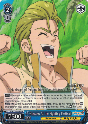 SDS/SX03-090 Howzer: At the Fighting Festival - The Seven Deadly Sins English Weiss Schwarz Trading Card Game
