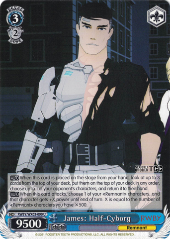 RWBY/WX03-090 James: Half-Cyborg - RWBY English Weiss Schwarz Trading Card Game