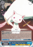 MM/W35-E091 Kyubey Saying Kyu- - Puella Magi Madoka Magica The Movie -Rebellion- English Weiss Schwarz Trading Card Game