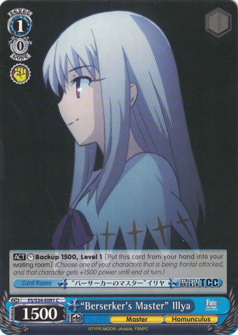 FS/S34-E091 "Berserker's Master" Illya - Fate/Stay Night Unlimited Bladeworks Vol.1 English Weiss Schwarz Trading Card Game