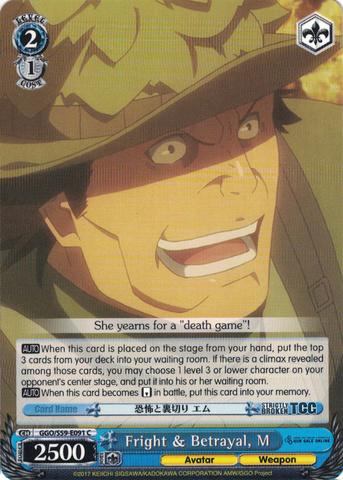 GGO/S59-E091 Fright & Betrayal, M - SAO Alternative – Gun Gale Online – English Weiss Schwarz Trading Card Game