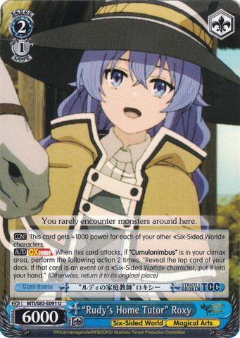 MTI/S83-E091 "Rudy's Home Tutor" Roxy - Mushoku Tensei English Weiss Schwarz Trading Card Game