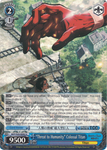 AOT/S35-E092 "Threat to Humanity" Colossal Titan - Attack On Titan Vol.1 English Weiss Schwarz Trading Card Game