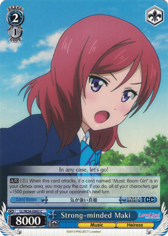 LL/W24-E092 Strong-minded Maki - Love Live! English Weiss Schwarz Trading Card Game