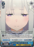 RZ/S55-E092 Seemingly Sad Look, Emilia - Re:ZERO -Starting Life in Another World- Vol.2 English Weiss Schwarz Trading Card Game