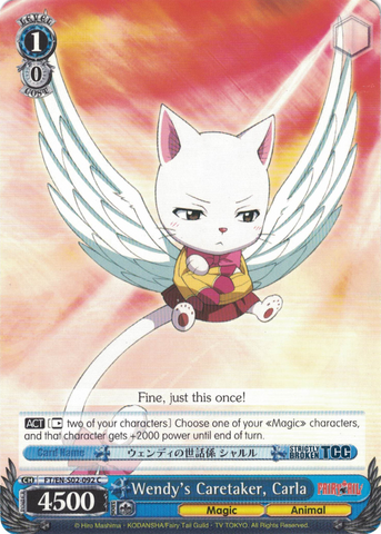 FT/EN-S02-092 Wendy's Caretaker, Carla - Fairy Tail English Weiss Schwarz Trading Card Game