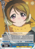 LL/W34-E093 Memories of Live, Hanayo - Love Live! Vol.2 English Weiss Schwarz Trading Card Game