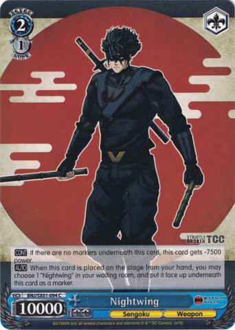 BNJ/SX01-094 Nightwing - Batman Ninja English Weiss Schwarz Trading Card Game