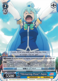 KS/W76-E094 "Menacing Pose" Aqua - KONOSUBA -God’s blessing on this wonderful world! Legend of Crimson English Weiss Schwarz Trading Card Game