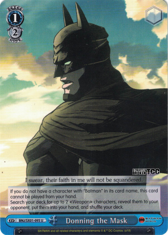 BNJ/SX01-095 Donning the Mask - Batman Ninja English Weiss Schwarz Trading Card Game