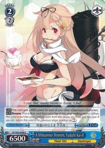 KC/S42-E096 A Midsummer Moment, Yudachi Kai-II - KanColle : Arrival! Reinforcement Fleets from Europe! English Weiss Schwarz Trading Card Game