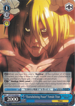 AOT/S35-E096 "Overwhelming Power" Female Titan - Attack On Titan Vol.1 English Weiss Schwarz Trading Card Game