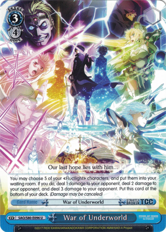 SAO/S80-E096 War of Underworld - Sword Art Online -Alicization- Vol. 2 English Weiss Schwarz Trading Card Game