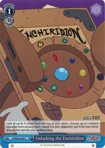 AT/WX02-097 Unlocking the Enchiridion - Adventure Time English Weiss Schwarz Trading Card Game