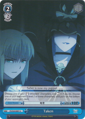 FS/S34-E097 Taken - Fate/Stay Night Unlimited Bladeworks Vol.1 English Weiss Schwarz Trading Card Game