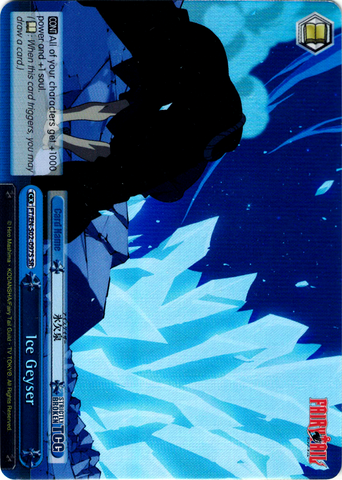 FT/EN-S02-097S Ice Geyser (Foil) - Fairy Tail English Weiss Schwarz Trading Card Game
