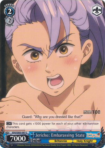 SDS/SX03-097 Jericho: Embarassing State - The Seven Deadly Sins English Weiss Schwarz Trading Card Game