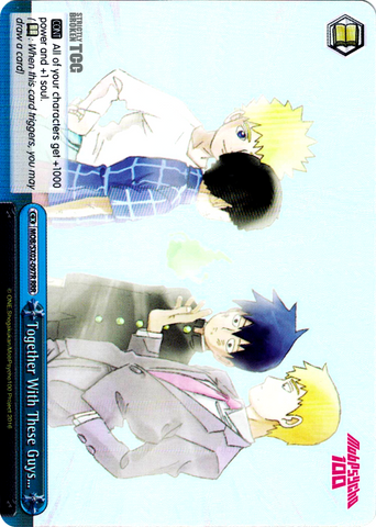 MOB/SX02-097R Together With These Guys… (Foil) - Mob Psycho 100 English Weiss Schwarz Trading Card Game