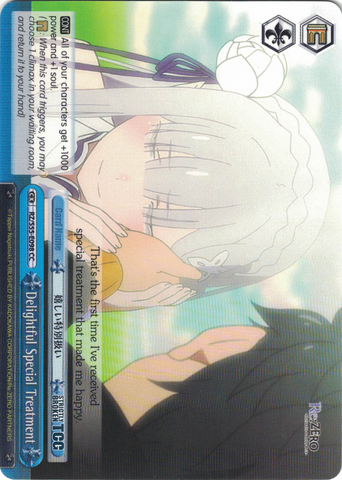 RZ/S55-E098 Delightful Special Treatment - Re:ZERO -Starting Life in Another World- Vol.2 English Weiss Schwarz Trading Card Game