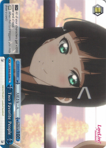 LSS/W45-E098 Two Favorite People - Love Live! Sunshine!! English Weiss Schwarz Trading Card Game
