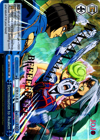 JJ/S66-E098J Determination to Awaken (Foil) - JoJo's Bizarre Adventure: Golden Wind English Weiss Schwarz Trading Card Game