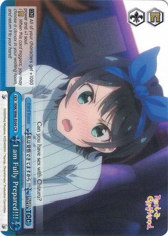 KNK/W86-E099 I am Fully Prepared!!! - Rent-A-Girlfriend Weiss Schwarz English Trading Card Game