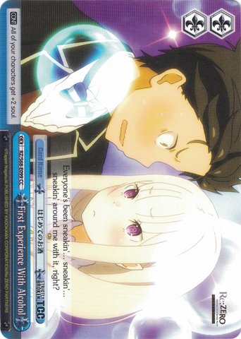 RZ/S68-E099 First Experience With Alcohol - Re:ZERO -Starting Life in Another World- Memory Snow English Weiss Schwarz Trading Card Game