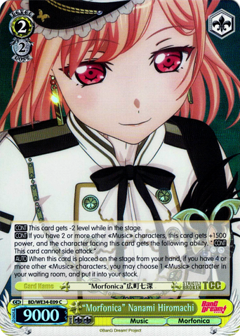 BD/WE34-E09 "Morfonica" Nanami Hiromachi (Foil) - Bang Dream! Morfonica X Raise A Suilen Extra Booster Weiss Schwarz English Trading Card Game