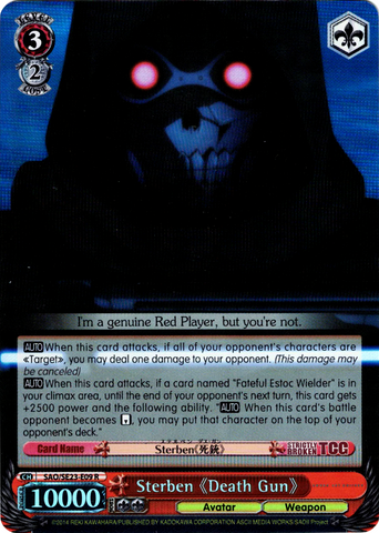 SAO/SE23-E09 Sterben 《Death Gun》(Foil) - Sword Art Online II Extra Booster English Weiss Schwarz Trading Card Game