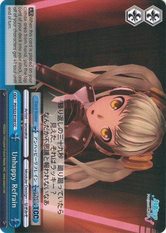 PD/S22-E100 Unhappy Refrain - Hatsune Miku -Project DIVA- ƒ English Weiss Schwarz Trading Card Game