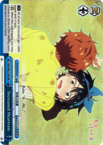 KNK/W86-E100R Increased Heartrate (Foil) - Rent-A-Girlfriend Weiss Schwarz English Trading Card Game