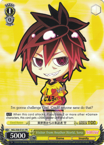 NGL/S58-E101 Visitor from Another World, Sora - No Game No Life English Weiss Schwarz Trading Card Game