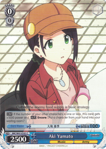 IMC/W41-E101 Aki Yamato - The Idolm@ster Cinderella Girls English Weiss Schwarz Trading Card Game