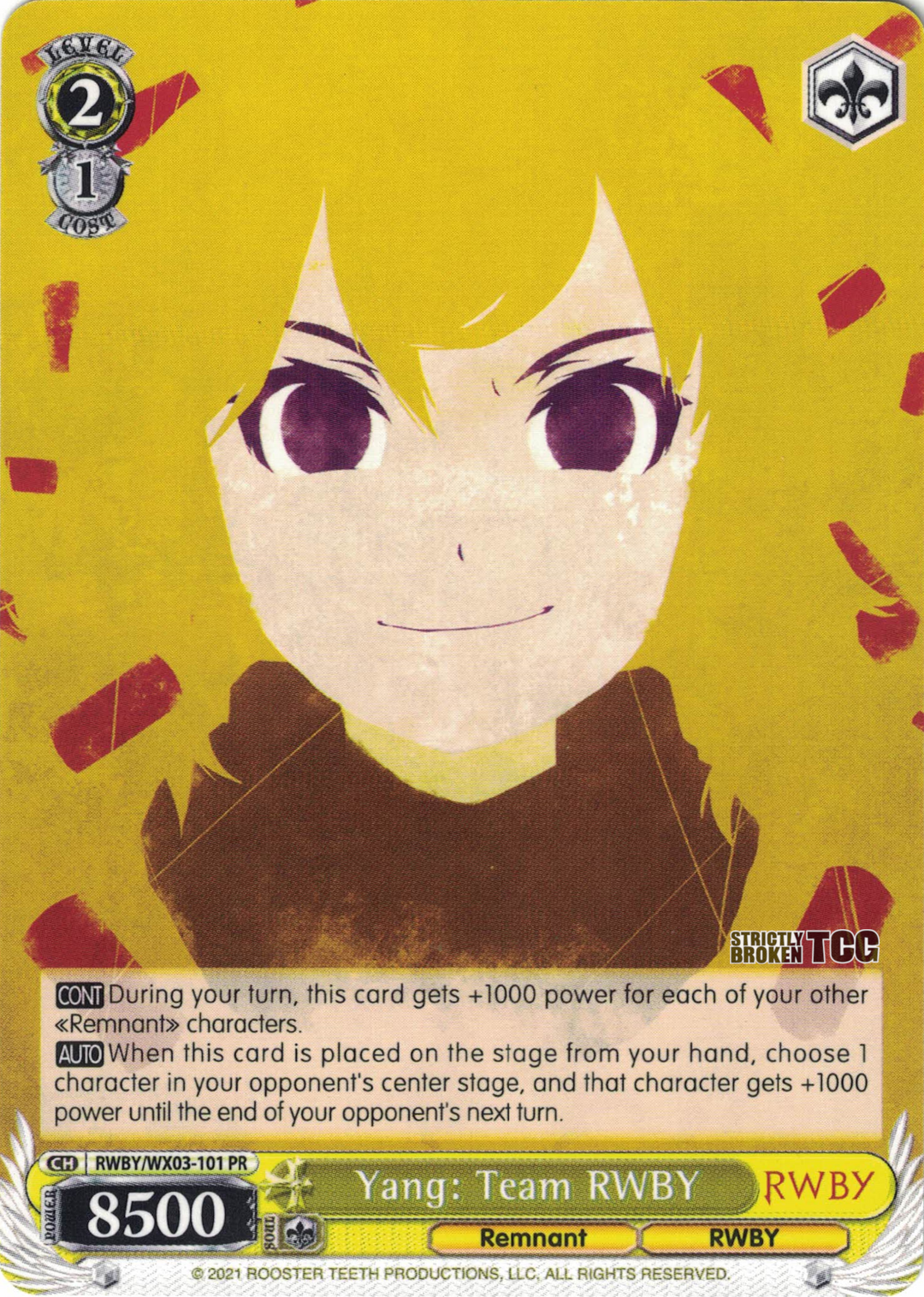 RWBY (Complete Inventory) Strictly Broken TCG RWBY (Complete Inventory) Strictly Broken TCG
