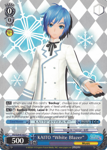 PD/S29-E102 KAITO "White Blazer" - Hatsune Miku: Project DIVA F 2nd English Weiss Schwarz Trading Card Game