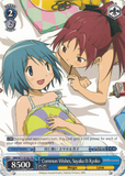 MM/W17-E102 Common Wishes, Sayaka & Kyoko - Puella Magi Madoka Magica English Weiss Schwarz Trading Card Game