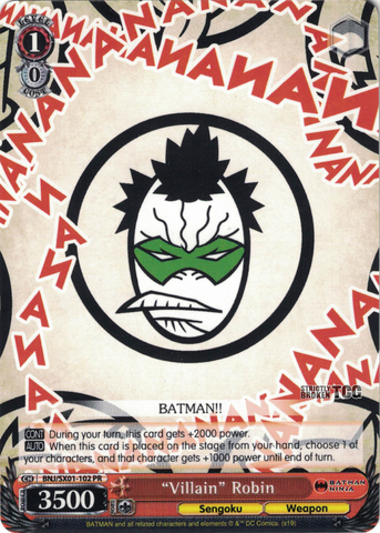 BNJ/SX01-102 "Villain" Robin - Batman Ninja English Weiss Schwarz Trading Card Game