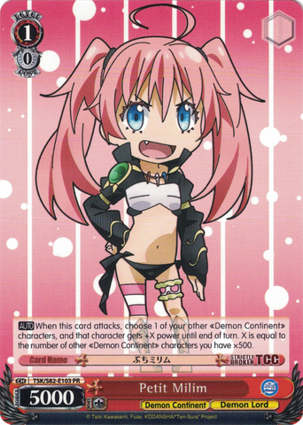 TSK/S82-E103 Petit Milim - That Time I Got Reincarnated as a Slime Vol. 2 English Weiss Schwarz Trading Card Game