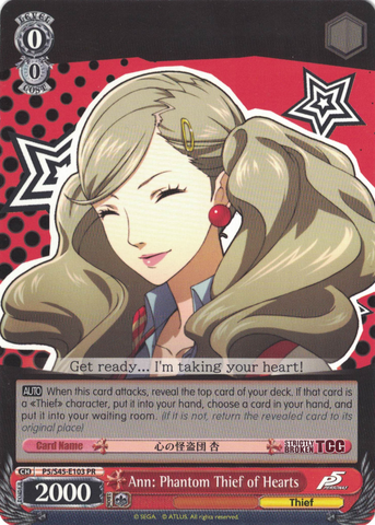 P5/S45-E103 Ann: Phantom Thief of Hearts - Persona 5 English Weiss Schwarz Trading Card Game