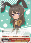 SBY/W64-E104 SD Mai Sakurajima - Rascal Does Not Dream of Bunny Girl Senpai English Weiss Schwarz Trading Card Game