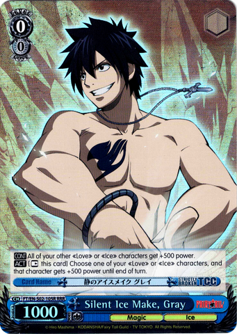 FT/EN-S02-105R Silent Ice Make, Gray (Foil) - Fairy Tail English Weiss Schwarz Trading Card Game