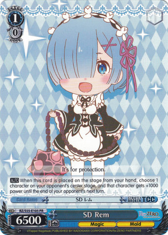 RZ/S55-E105 SD Rem - Re:ZERO -Starting Life in Another World- Vol.2 English Weiss Schwarz Trading Card Game
