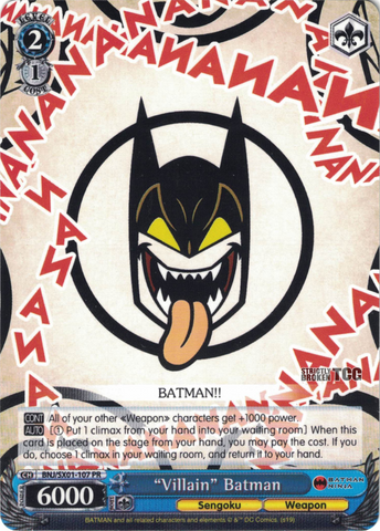 BNJ/SX01-107 "Villain" Batman - Batman Ninja English Weiss Schwarz Trading Card Game