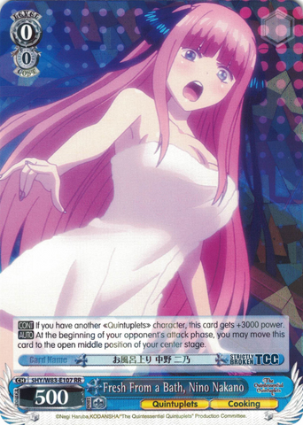 5HY/W83-E107 Fresh From a Bath, Nino Nakano - The Quintessential Quintuplets English Weiss Schwarz Trading Card Game
