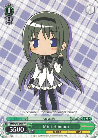 MM/W17-E108 Mini Homura - Puella Magi Madoka Magica English Weiss Schwarz Trading Card Game