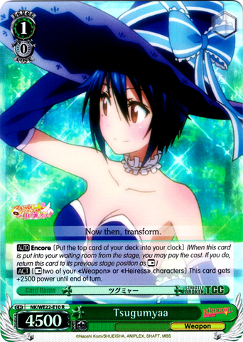 NK/WE22-E10 Tsugumyaa (Foil) - NISEKOI -False Love- Extra Booster English Weiss Schwarz Trading Card Game