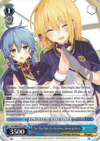 Fra/W65-E112 Not That Bad of a Situation, Rumia & Re=L - Fujimi Fantasia Bunko English Weiss Schwarz Trading Card Game